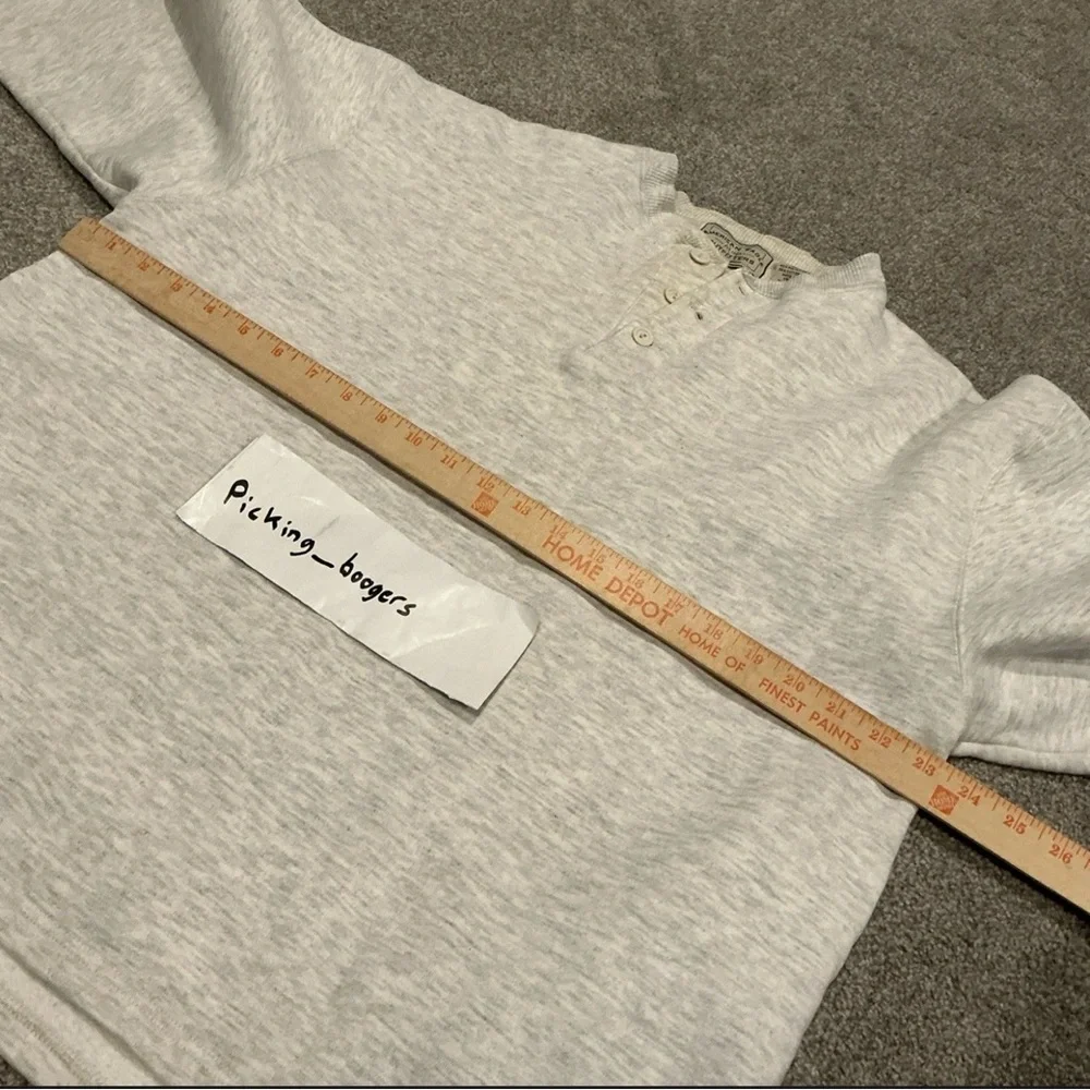 American Eagle Outfitters Vintage Henley,‎ Crewneck Sweatshirt Men’s Size Large